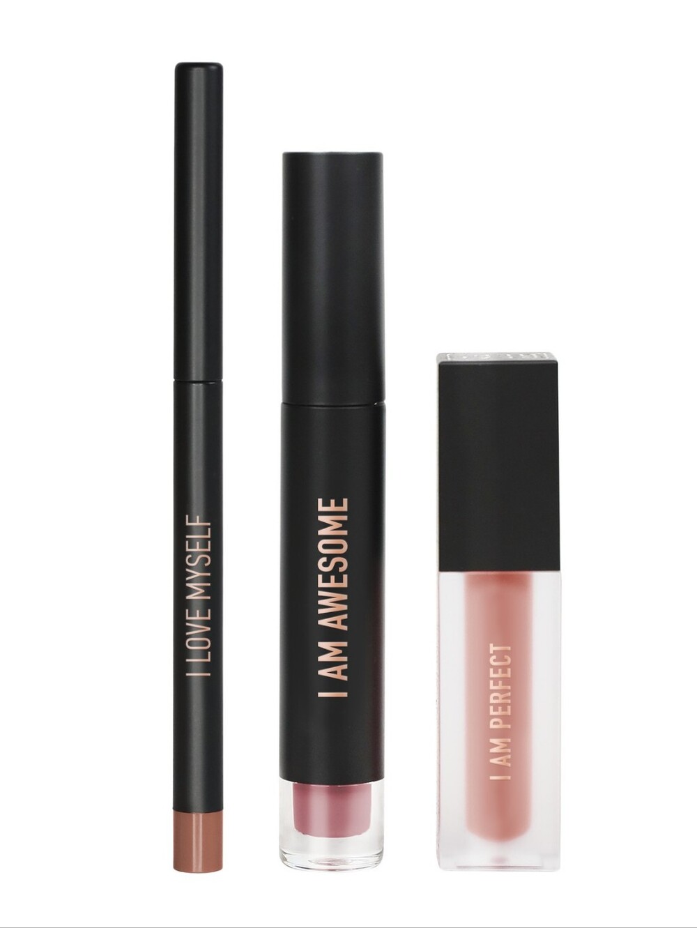 NIB REALHER Nude Pink Lip Trio
